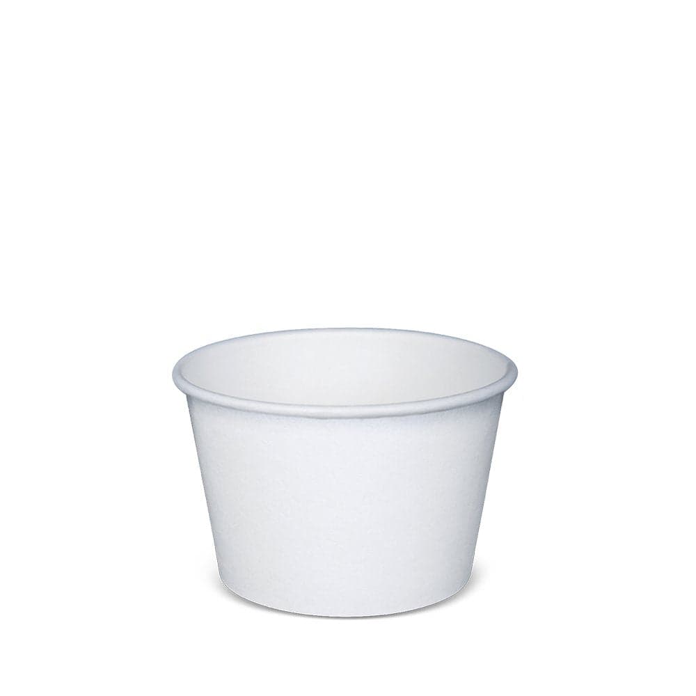 8oz White Paper Soup Cup (Base Only) | Pack of 1000 - Image 1