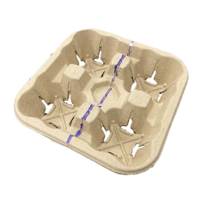 4-Cup Drink Holder Trays for Takeaway | Bulk 300-Piece Pack