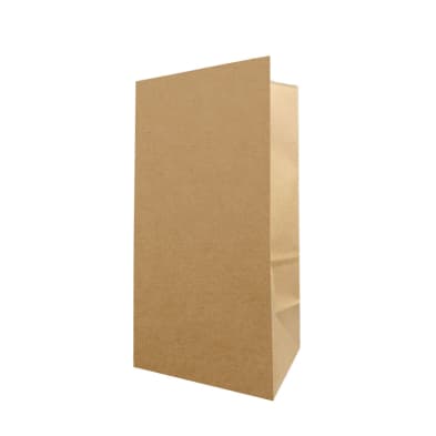 #12 Kraft Paper Grocery Bags (7.25" x 4.25" x 13.75") | Pack of 500