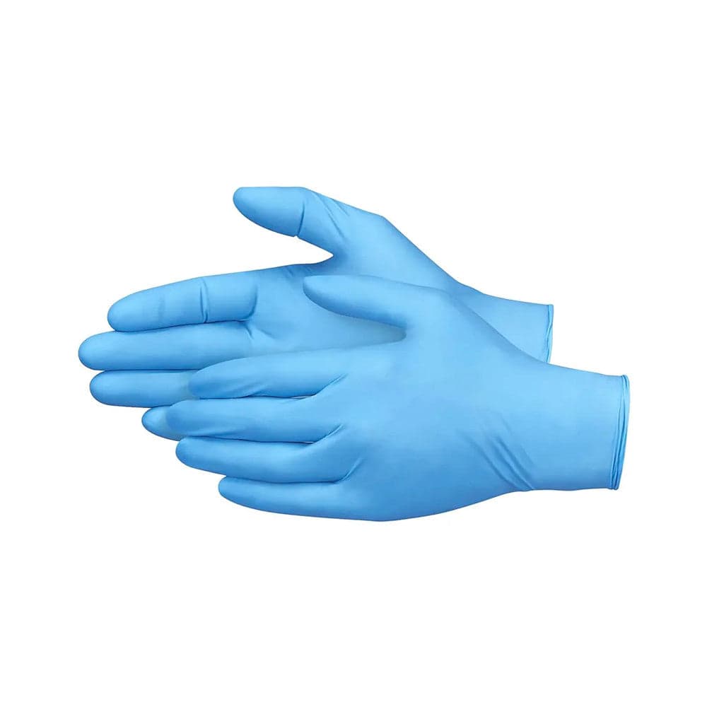 TouchFlex 4.8 Mil Blue Nitrile Gloves, Medium - 100 Count
