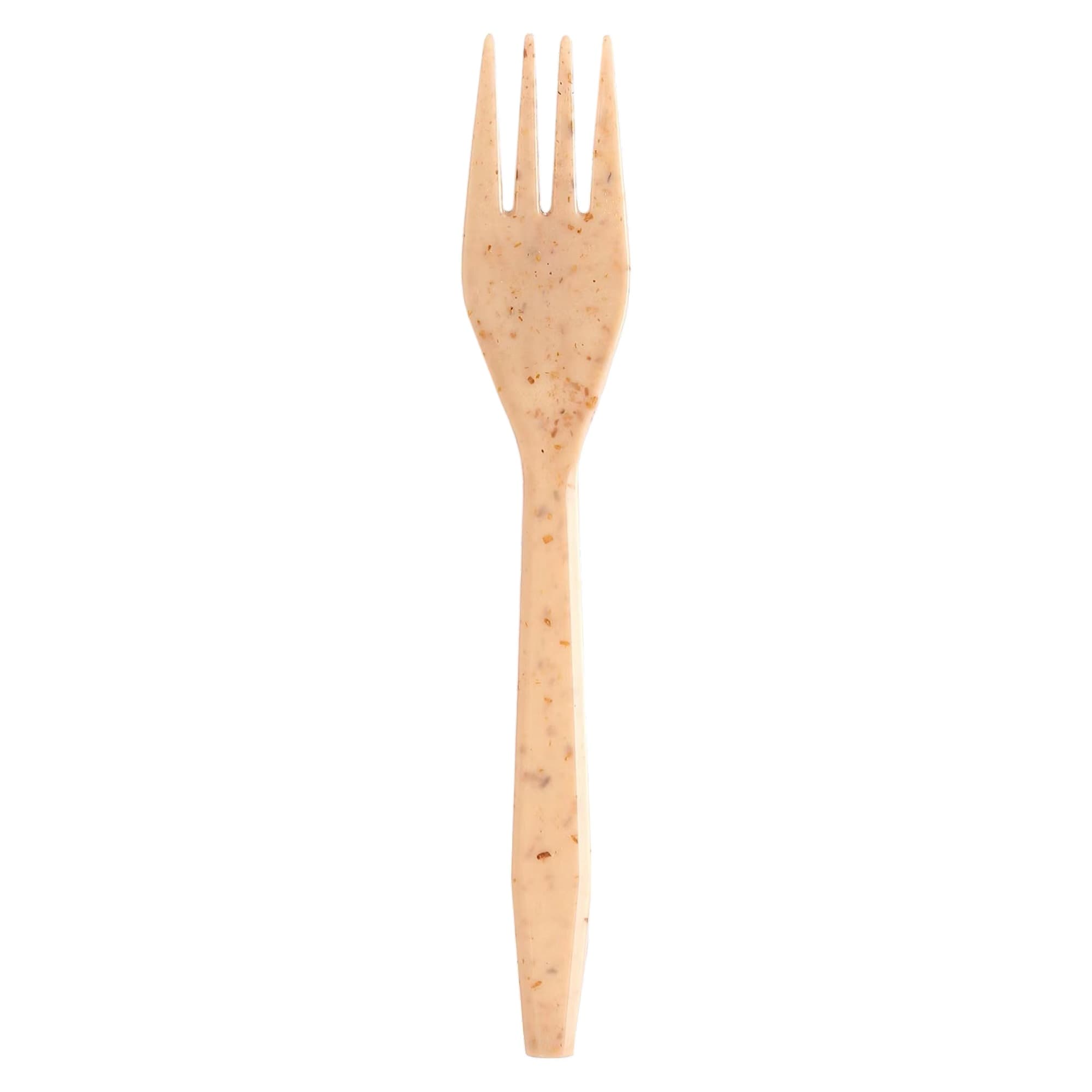 6.25" Eco-Friendly Wheat Straw Fibre Fork | Recyclable | Case of 1,000
