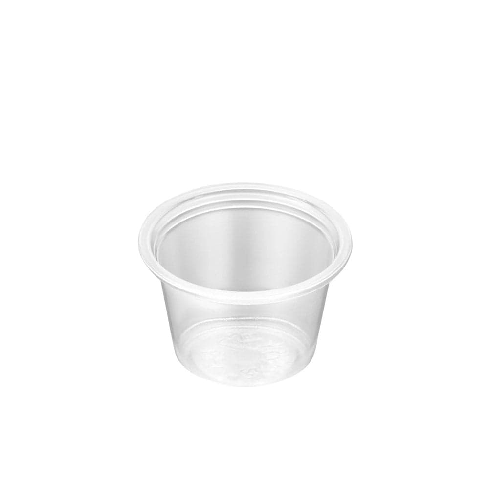 1oz Clear Portion Cups for Sauces and Dressings | Bulk Pack of 2500