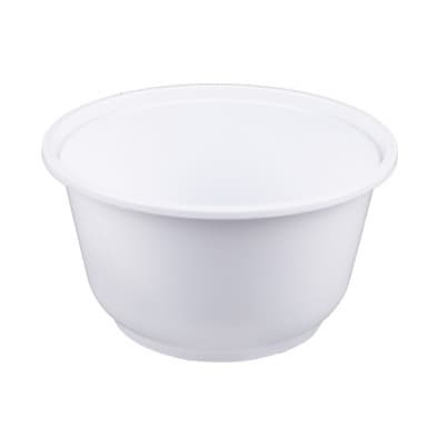 28oz White Polypropylene (PP) Round Bowls - Base Only | 600 Pcs