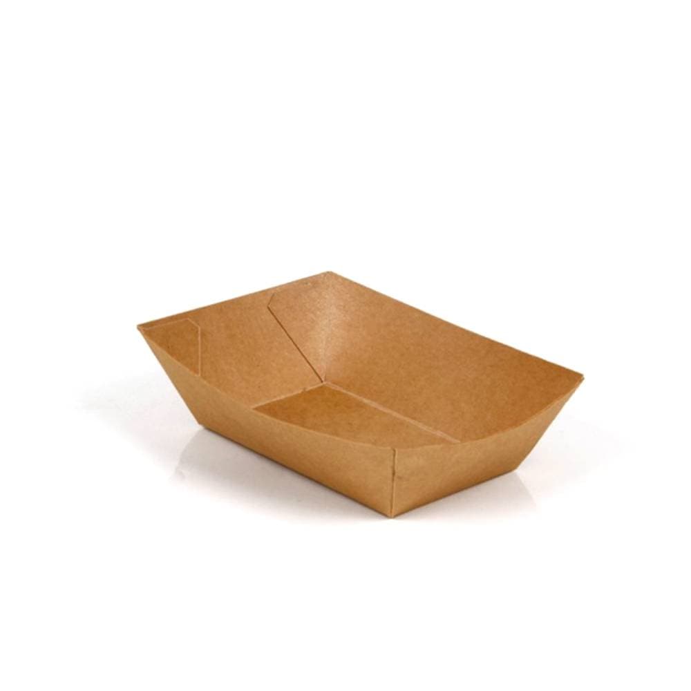2 lb Kraft Paper Food Boat Trays | Sustainable Serving Solution | 1000 Count