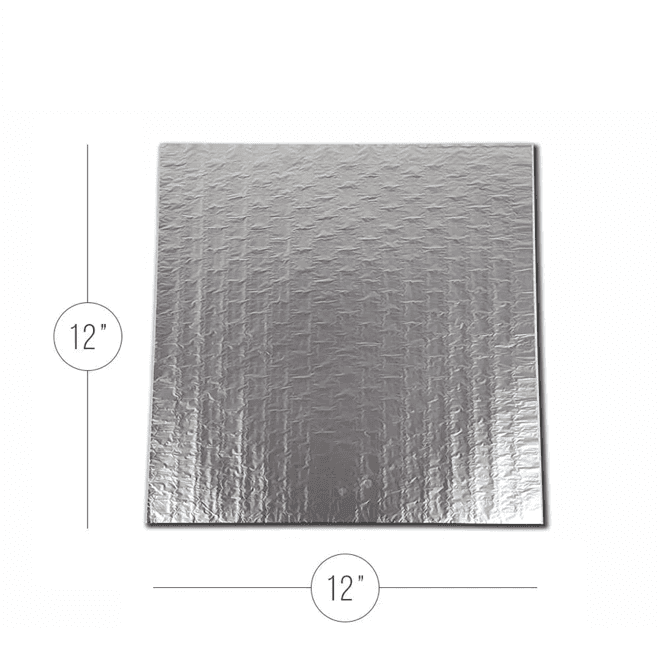12" x 12" McNairn Plain Insulated Foil Wrap Sheets | Pack of 1000