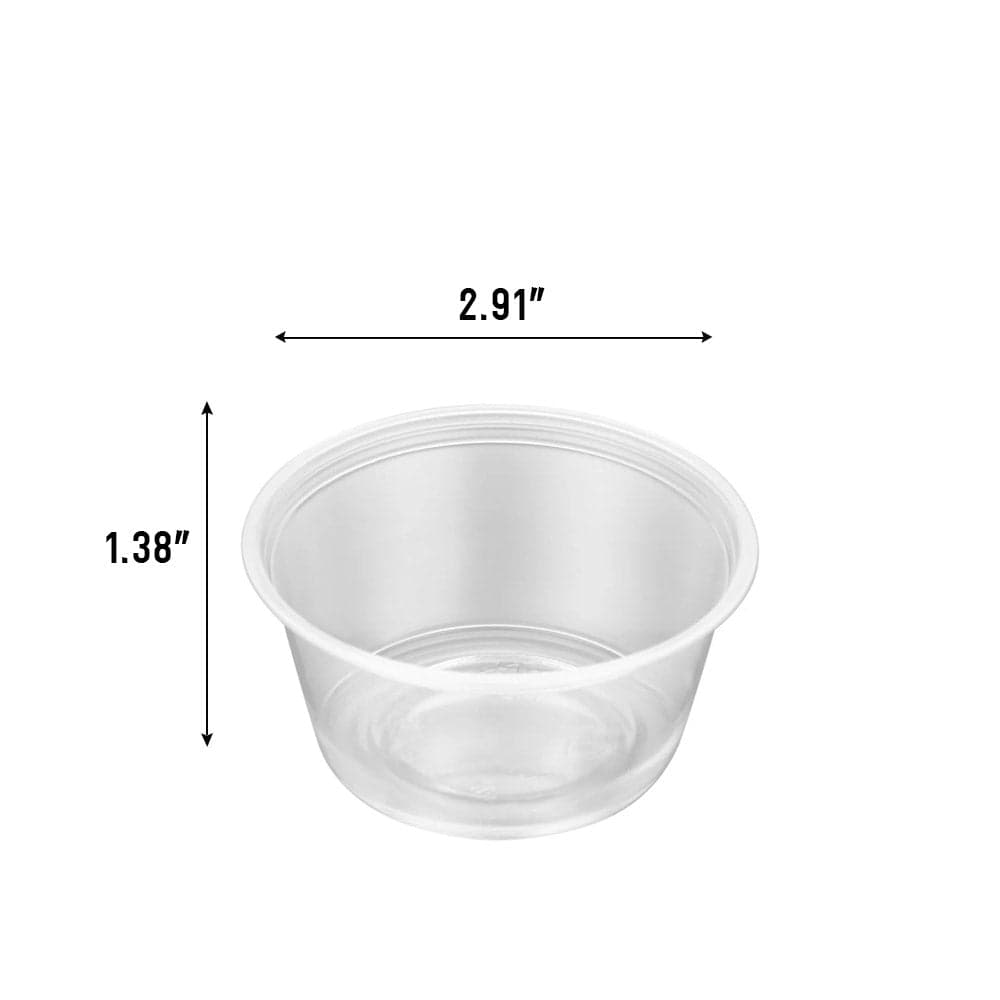 3.25oz Clear Polypropylene Portion Cups | Bulk Case of 2500 - Image 3