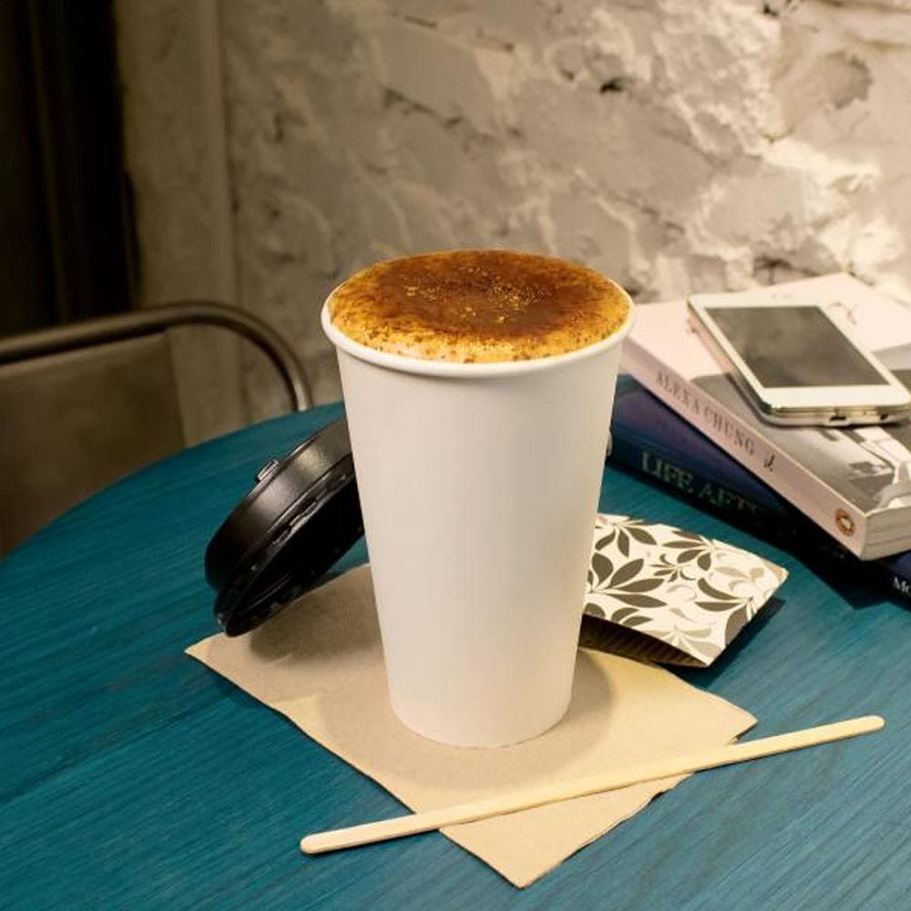 16oz White Hot Paper Cups | `86 Solutions` Commercial Pack (1000 Count) - Image 3