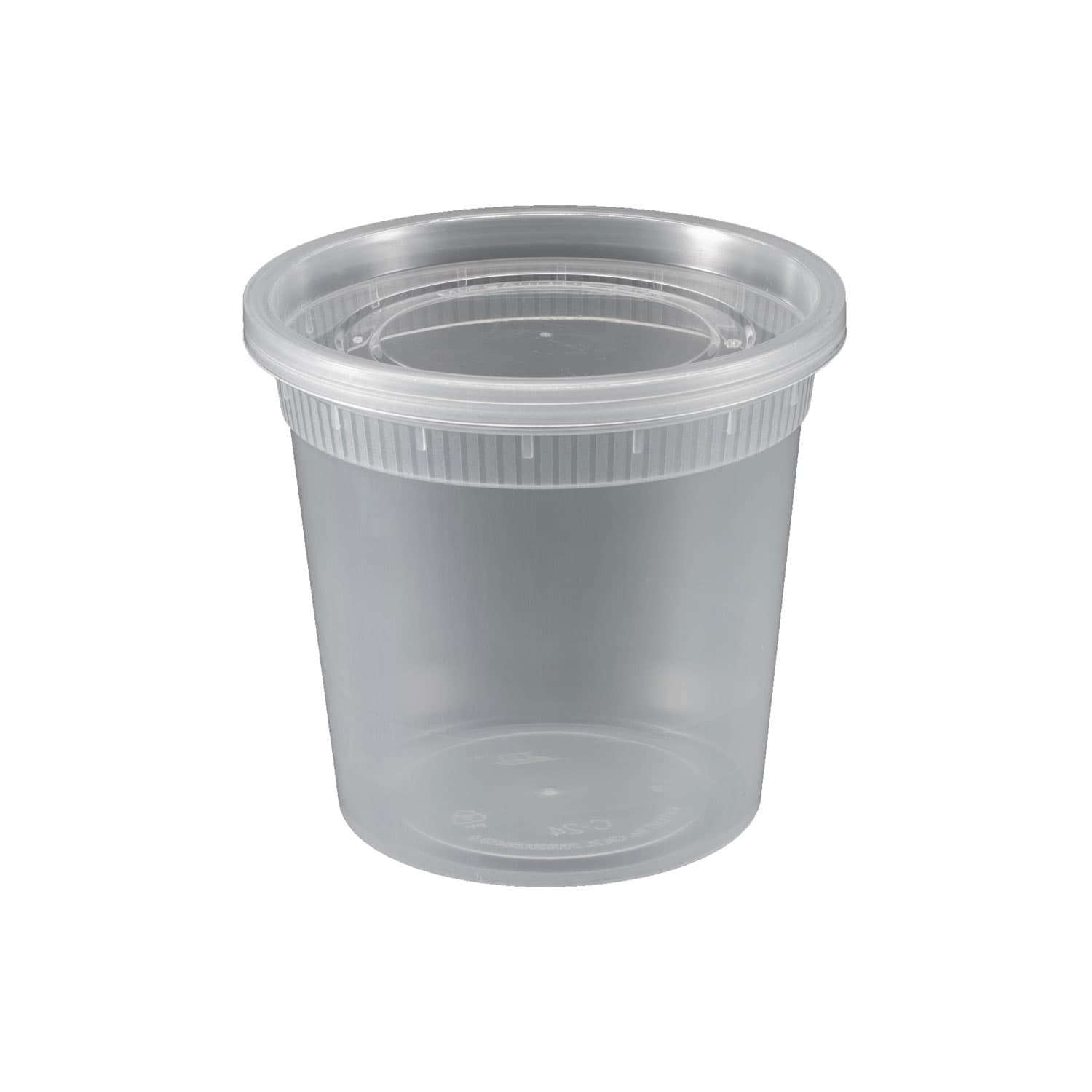 24oz Clear Deli Soup Containers with Lids | Pack of 240 Sets - Image 1