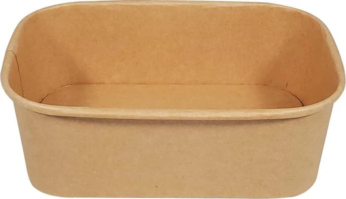 750ml Eco-Friendly Kraft Rectangular Food Box | Bulk Pack of 300