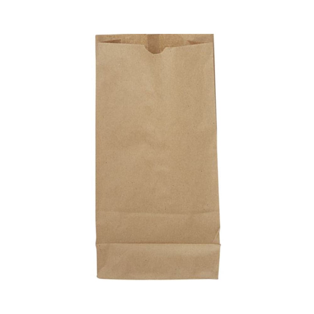 #525 | 25lb Heavy-Duty Kraft Paper Grocery Bags (8.25" x 6" x 16") | Pack of 500