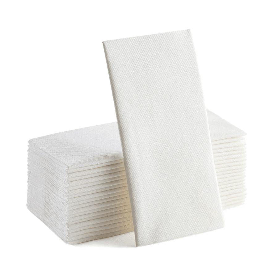 16" x 16.5" White Airlaid Napkins - Premium Linen-Feel | 1000 Count