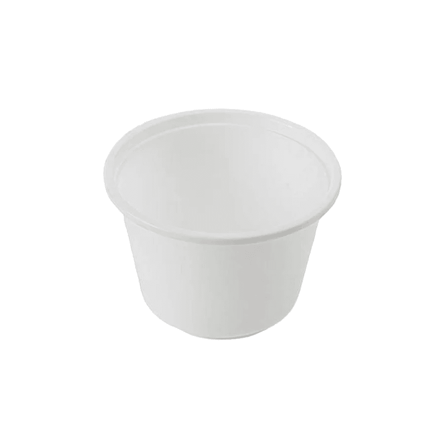 8oz White PP Round Soup Bowl Base | Microwave-Safe | Case of 1000