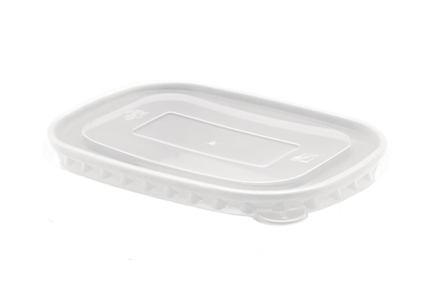 Durable PP Lids for 500-1000ml Rectangular Kraft Boxes | Pack of 300