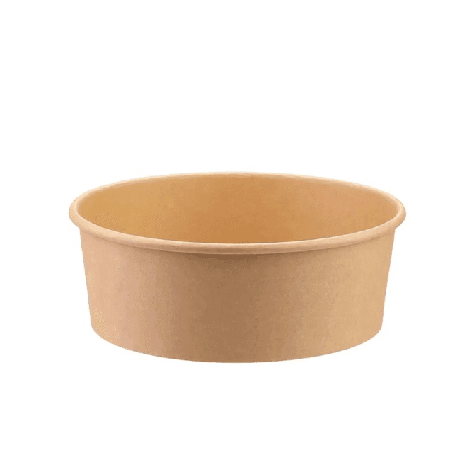 26oz (750ml) Kraft Paper Salad Bowl Base, 150mm | 300 Pcs