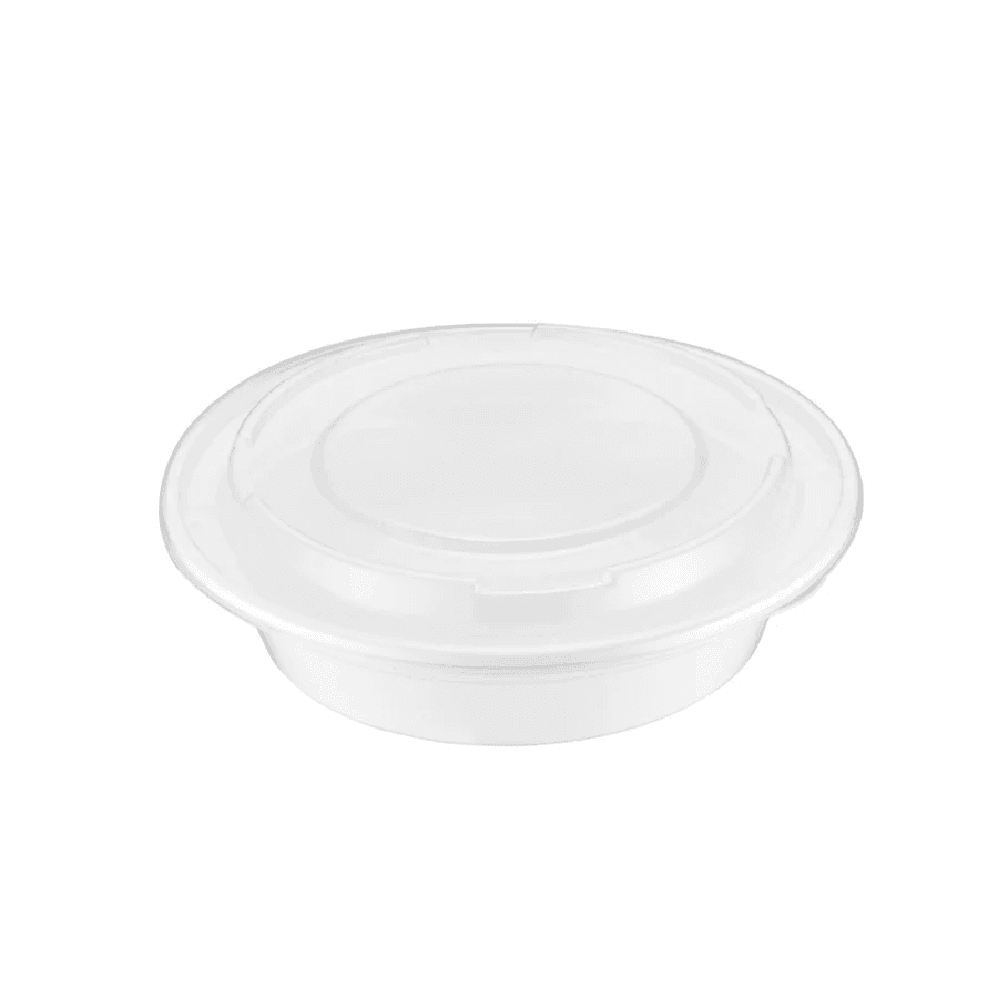 16oz Recyclable Round Food Containers with Lids | Pack of 150