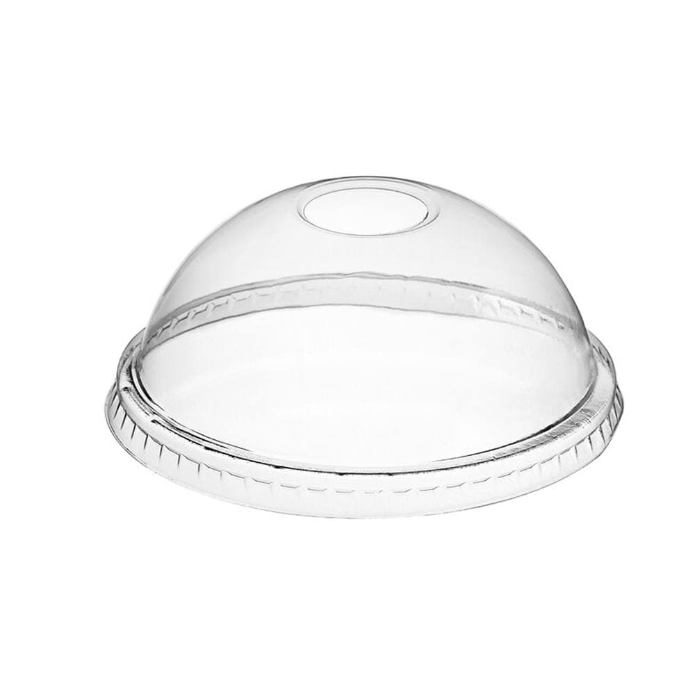 98mm Clear Dome Lids for 12-24oz PET Cups | Pack of 1000