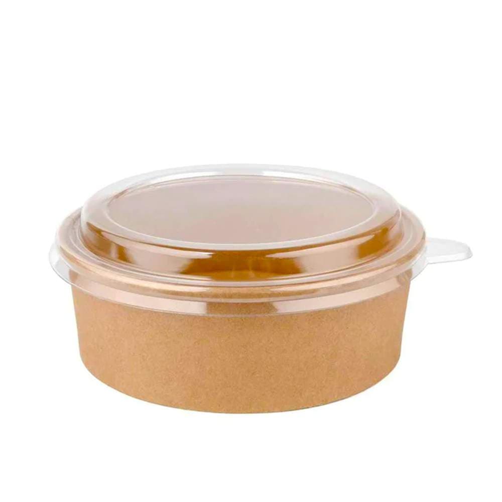 40oz (1300ml) Kraft Round Paper Bowl Base | Pack of 270 - Image 3