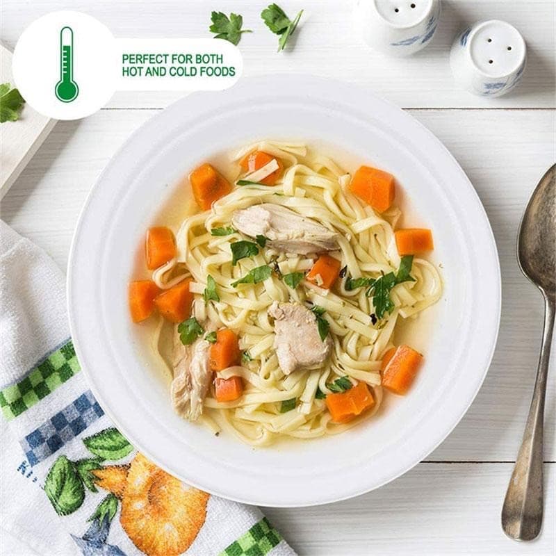 9-Inch Round Biodegradable Sugarcane Bagasse Plate | Bulk Pack of 500 - Image 2