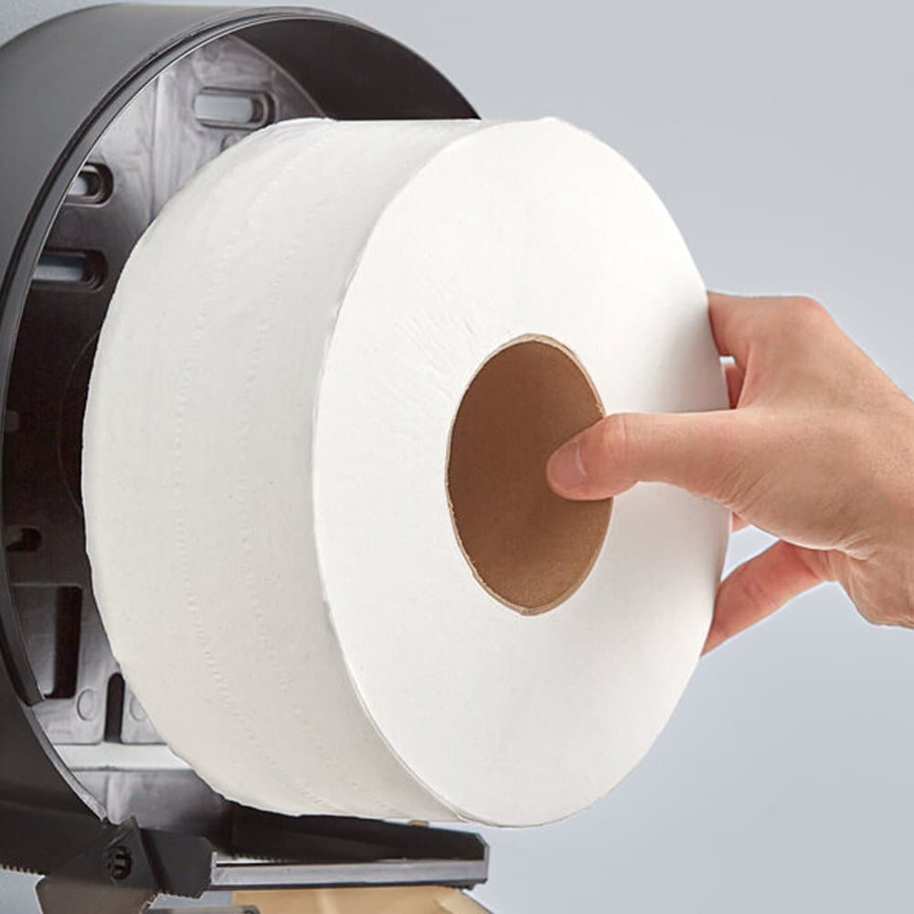 2-Ply Jumbo Toilet Paper | 1000' x 12 Rolls - Image 2