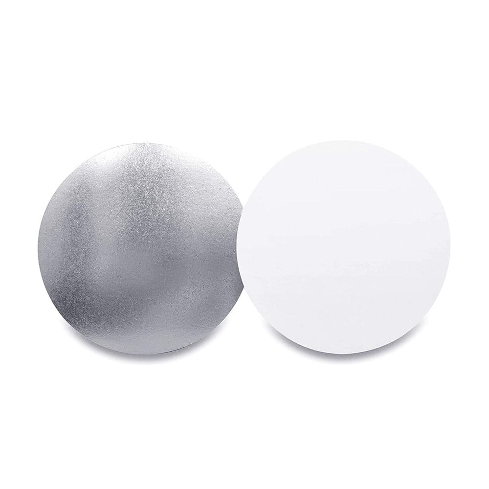 7" Heavy Duty White Foil Paper Lid for Round Containers | 500 Count - Image 3