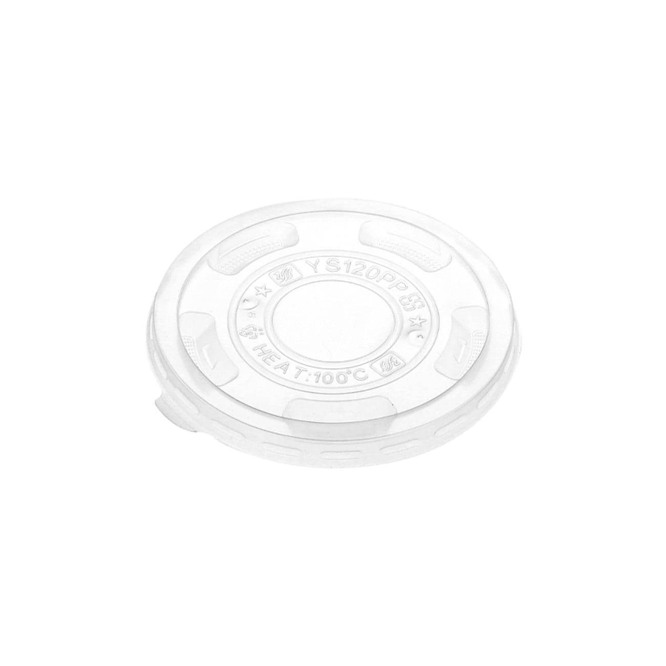 120mm Clear PP Round Lids for Plastic Bowls | Pack of 1000