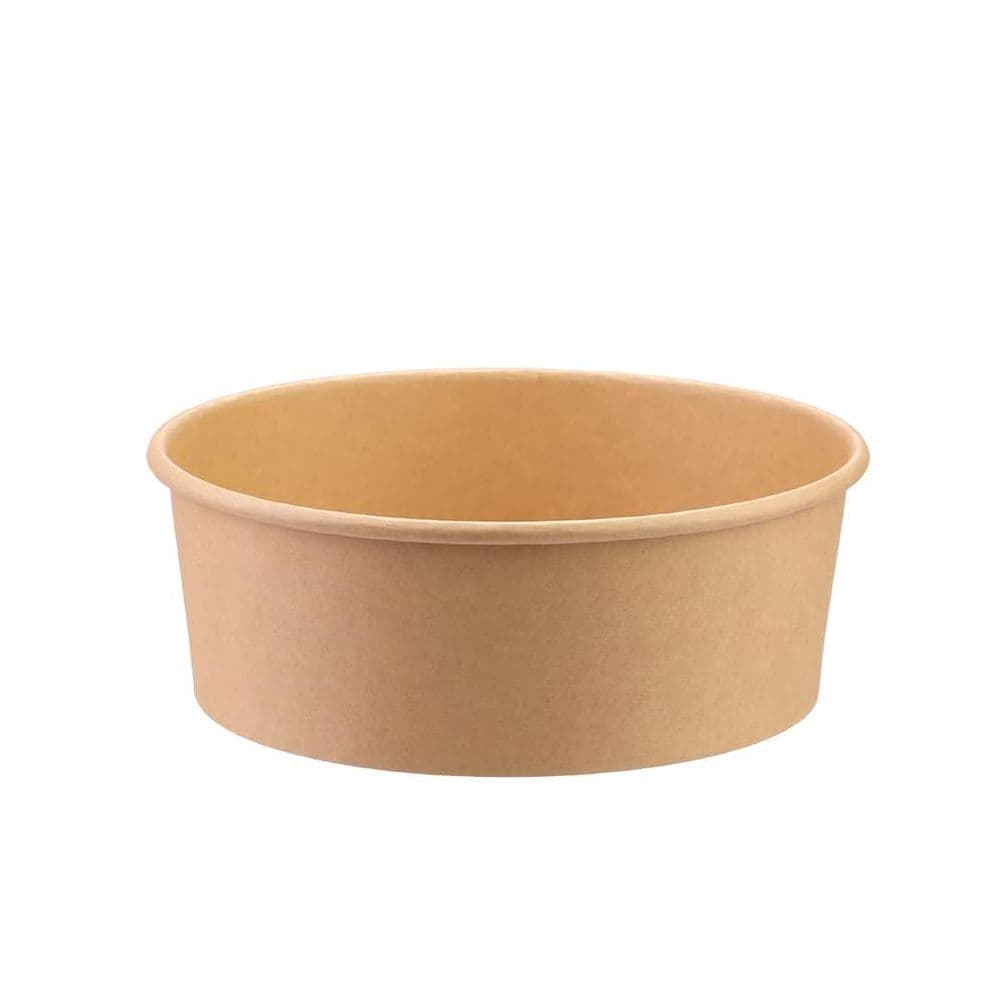 26oz (750ml) Kraft Round Paper Salad Bowl | Base Only | Pack of 300