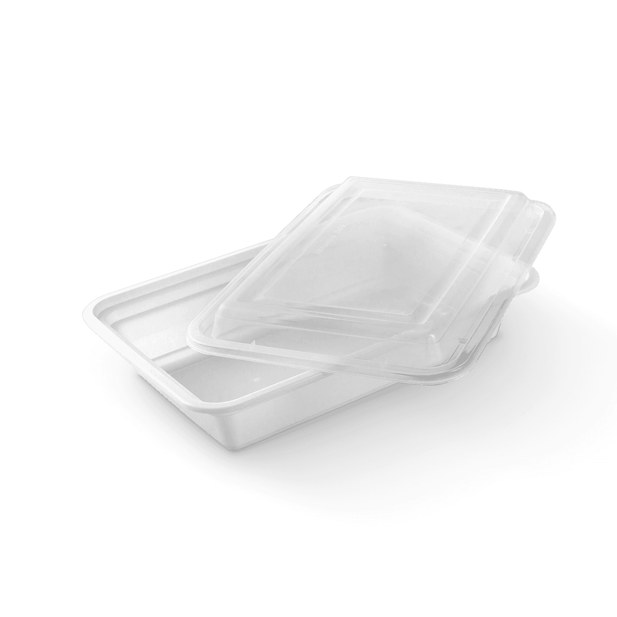 24oz White Microwaveable PP Food Containers with Lids | Pack of 150 Sets - Image 2
