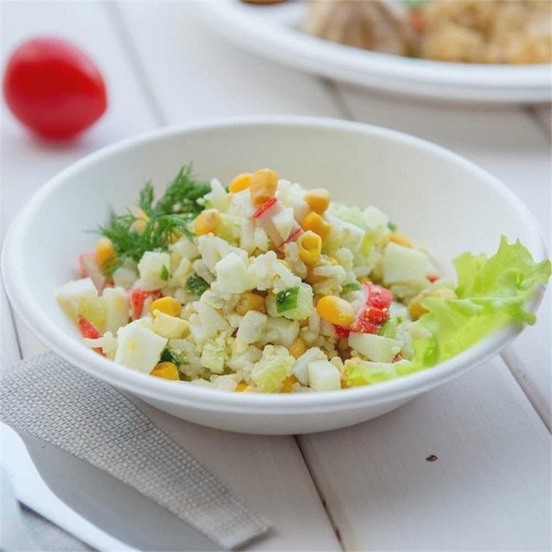 6" Biodegradable Sugarcane Bagasse Bowls | 1000 Piece Bulk Pack - Image 2