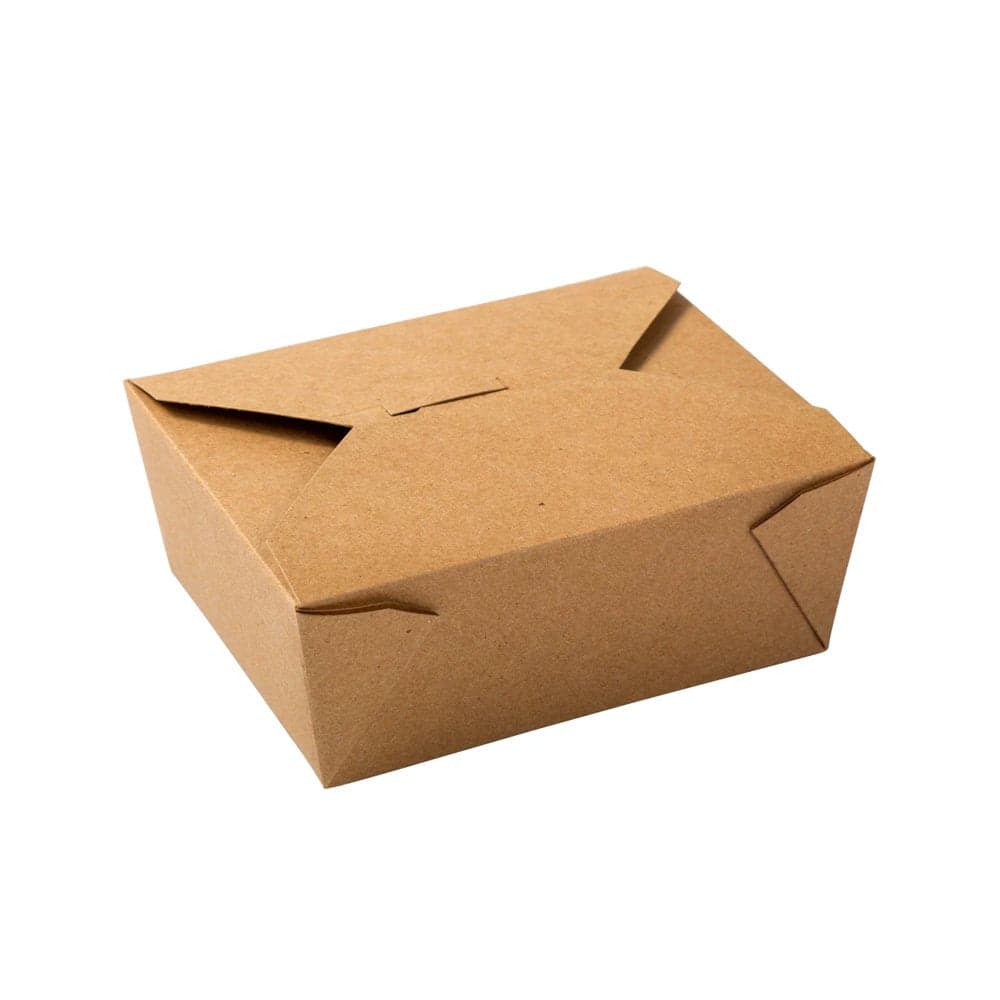 #8 Kraft Take-Out Box (46oz) | Eco-Friendly Paper Container | Pack of 300