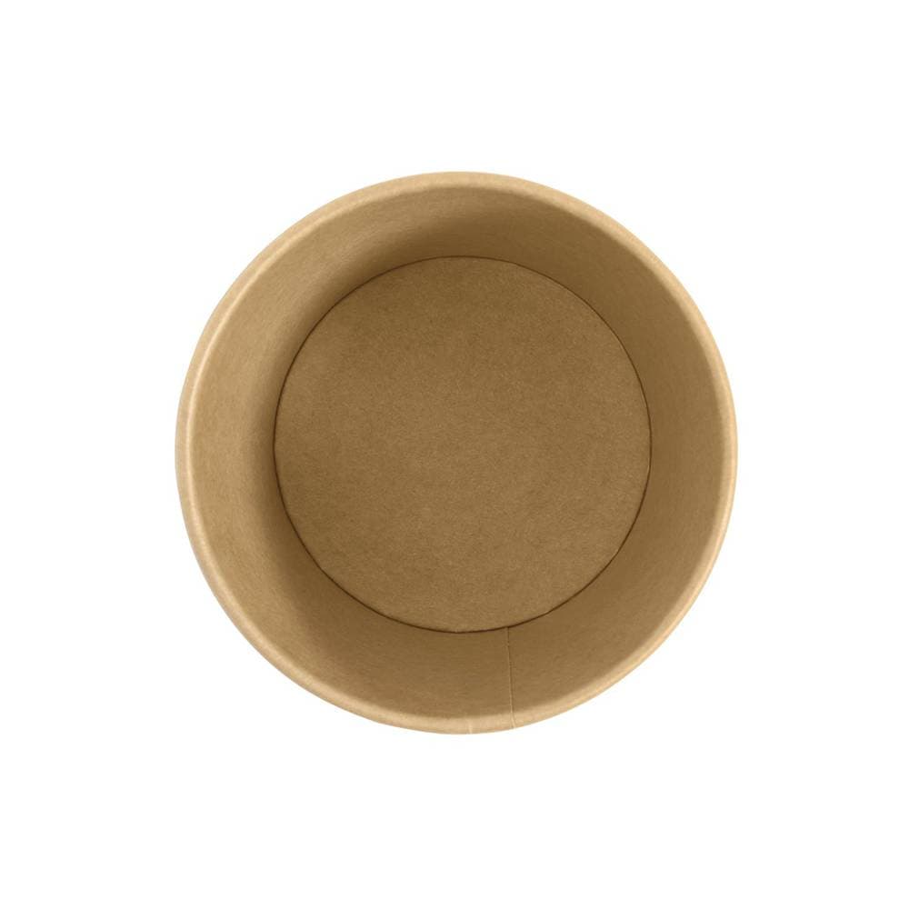 16oz Kraft Paper Soup Cup (Base Only) | Eco-Friendly Takeaway | 500 Pcs - Image 3