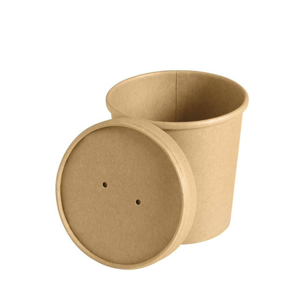 16oz Kraft Paper Soup Cup (Base Only) | Eco-Friendly Takeaway | 500 Pcs - Image 4