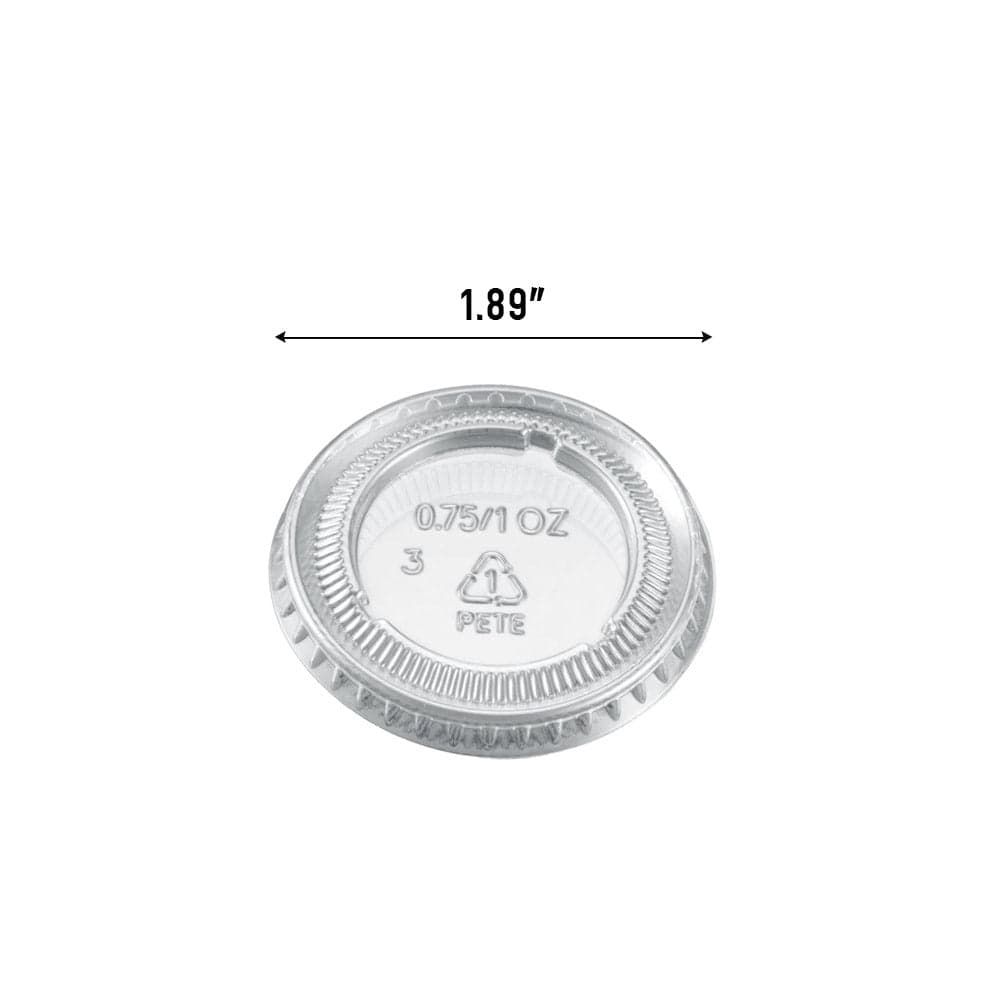 0.75-1oz Translucent Portion Cup Lids | Bulk Pack of 2500 - Image 3