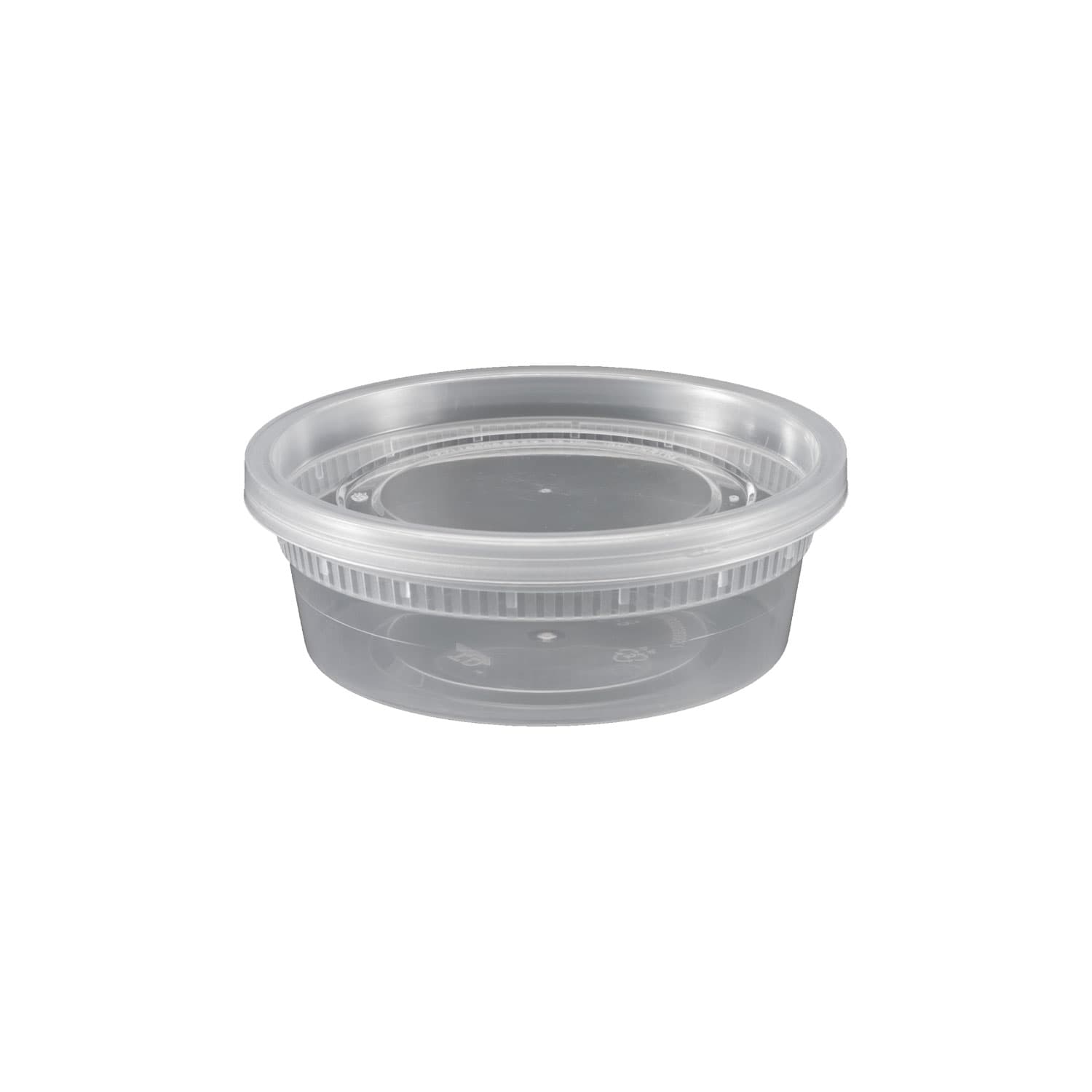 8oz Clear Deli Soup Container with Leak-Resistant Lid | Pack of 240 Sets