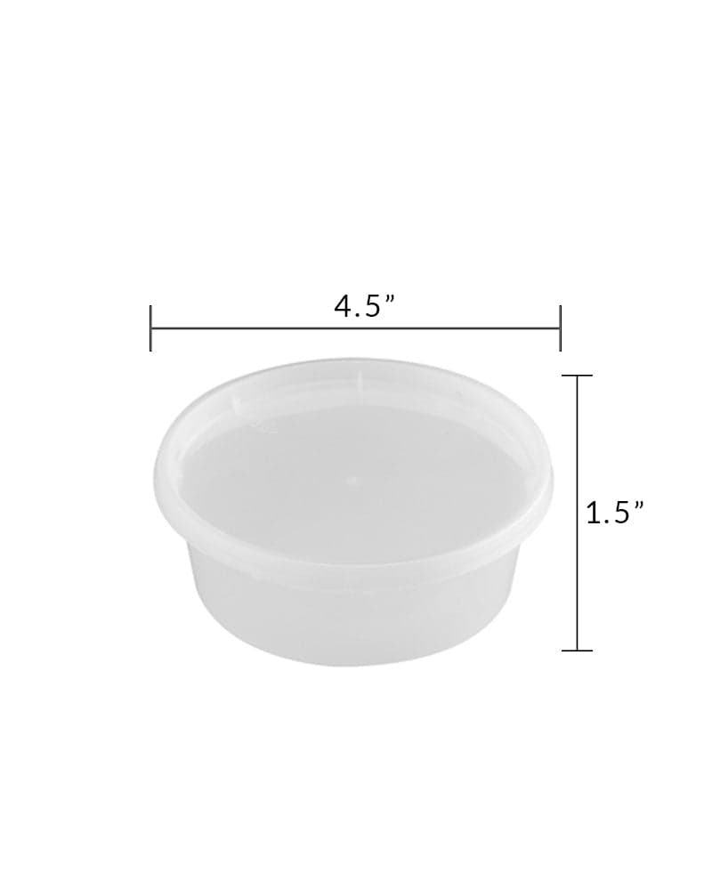 8oz Clear Deli Soup Container with Leak-Resistant Lid | Pack of 240 Sets - Image 2